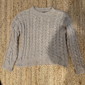 Women's Tan Cable Knit Sweater